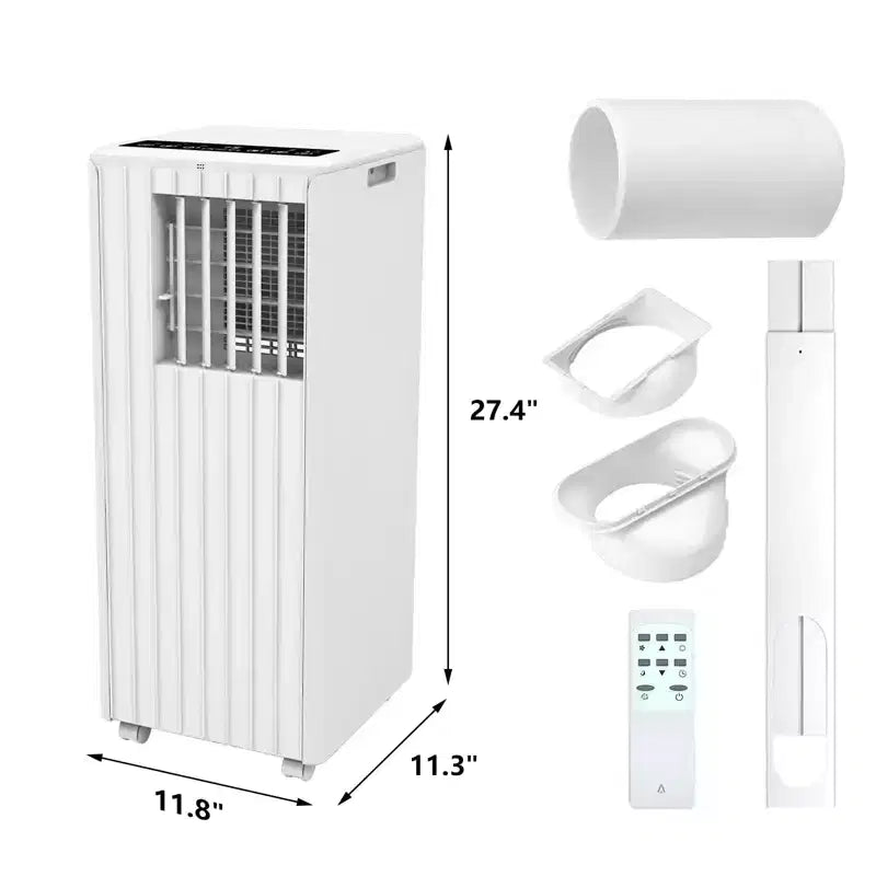 8,000BTUs Portable Air Conditioners Room Up to 350 Sq.Ft, 4-In-1 Portable Ac With Cool, Fan, Dehumidifier &Sleep Mode,Indoor Ac Unit w/Remote Control