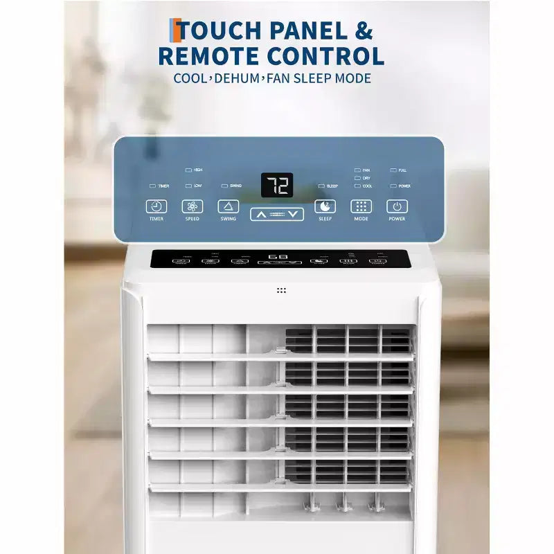 8,000 BTU Portable Air Conditioner - 3-in-1 AC for Rooms Up to 350 Sq.Ft with Remote & Window Kit