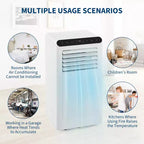 10,000 BTU Portable Air Conditioner with Heater - 4-in-1 AC Unit (Cool/Heat/Dehumidifier/Fan) for Rooms Up to 450 Sq.Ft