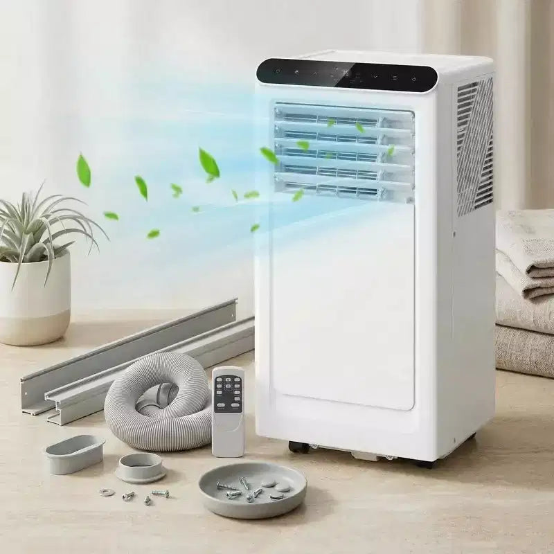 Aire Acondicionado Portátil de 10,000 BTU con Calefactor - Unidad de CA 4 en 1 (Frío/Calor/Deshumidificador/Ventilador) para Habitaciones de Hasta 42 m²