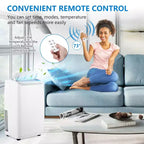 Portable Air Conditioner|14000BTU Air Conditioner Cools up to 700 SQ FT|with Remote Control AC Fan Dehumidifie|Low Noise|Sleep Mode|Ideal for Home