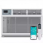 Simzlife Smart 10000 BTU Window Air Conditioner, 3-in-1 AC for 450 Sq.Ft, APP Control, Easy Installation, Energy-Saving & Quiet Operation, White