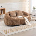 Sillón Chaise Lounge Moderno de Chenilla Café 59