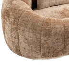 Sillón Chaise Lounge Moderno de Chenilla Café 59