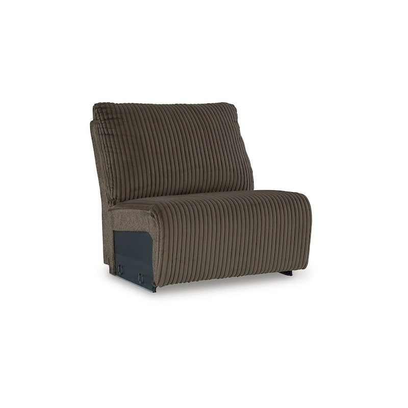 Seccional Reclinable de 6 Piezas Top Tier Marrón con Chaise - 147W x 134D x 41H