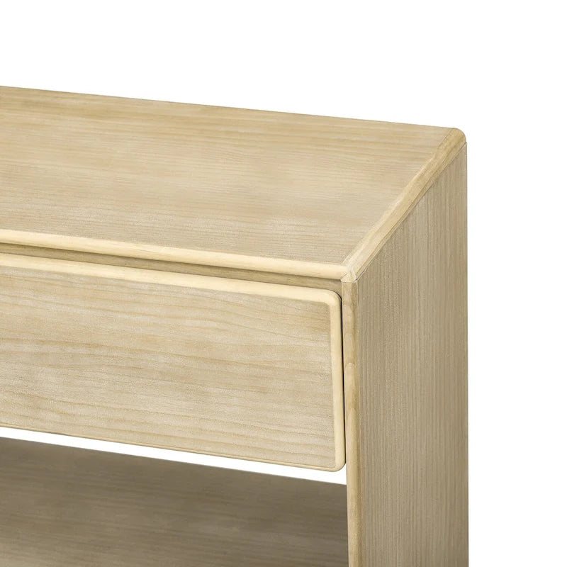 Mesa consola con cajones y estantes para sala de estar, recibidor
