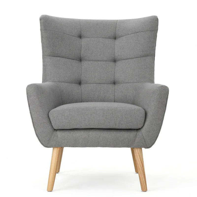 Sillón Orejero Alto Gris de 32,5"
