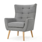 Sillón Orejero Alto Gris de 32,5"