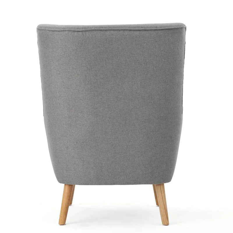 Sillón Orejero Alto Gris de 32,5"