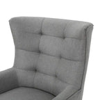Sillón Orejero Alto Gris de 32,5"