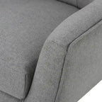 Sillón Orejero Alto Gris de 32,5"