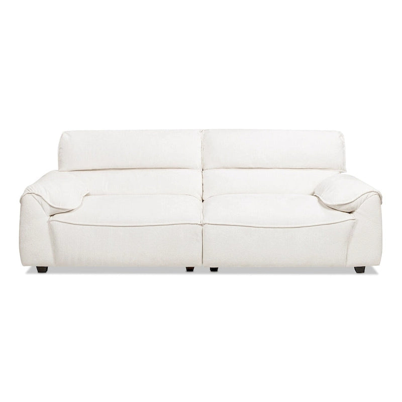 Sofá modular de 2 piezas tapizado en chenilla de 90.5