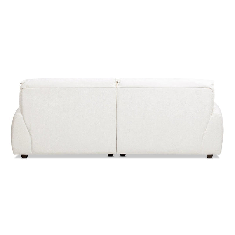 Sofá modular de 2 piezas tapizado en chenilla de 90.5