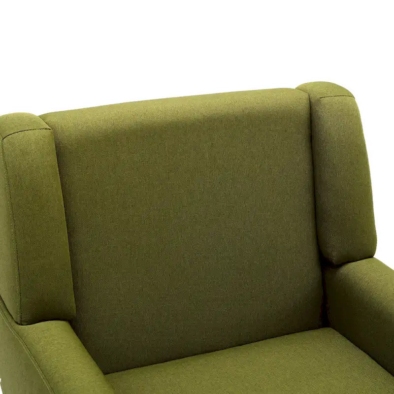 Juego de 2 sillones tapizados en lino con respaldo alto y brazos