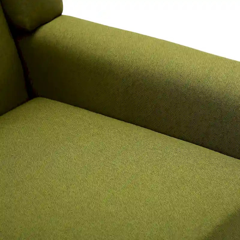 Juego de 2 sillones tapizados en lino con respaldo alto y brazos