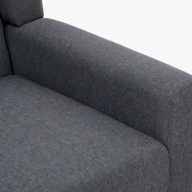 Juego de 2 sillones tapizados en lino con respaldo alto y brazos