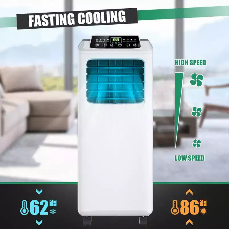 Costway Portable Air Conditioner & Dehumidifier Function Remote w/ Window Kit