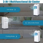 Costway Portable Air Conditioner & Dehumidifier Function Remote w/ Window Kit