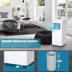 Costway Portable Air Conditioner & Dehumidifier Function Remote w/ Window Kit