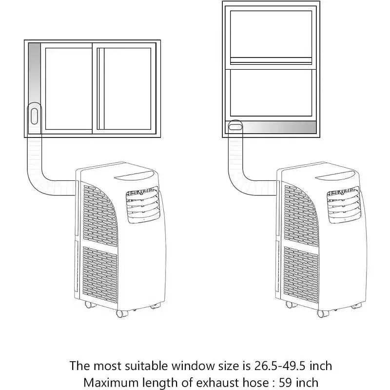 Costway Portable Air Conditioner 5500 BTU (8000BTU ASHRAE) Dehumidifier