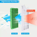 Ventilador enfriador de aire portátil evaporativo y humidificador Costway con control remoto y temporizador de 7.5 horas