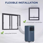 Costway 6000 BTU (10000 BTU ASHRAE) Portable Air Conditioner w/ Remote Control 3-in-1 Air Cooler w/ Drying
