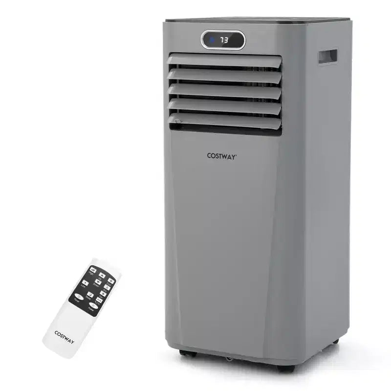 Costway Aire acondicionado portátil de 6000 BTU (10000 BTU ASHRAE) con control remoto, Enfriador de aire 3 en 1 con secado