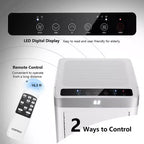 Costway 8000 BTU/10000BTU ASHRAE Portable Air Conditioner 3-in-1 Air Cooler with Remote Control