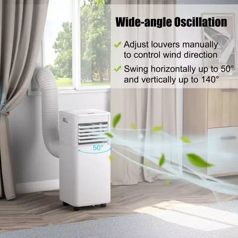 Costway 10000 BTU ASHRAE Portable Air Conditioner 3-in-1 Air Cooler w/Dehumidifier & Fan Mode