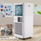 Costway 10000 BTU ASHRAE Portable Air Conditioner 3-in-1 Air Cooler w/Dehumidifier & Fan Mode