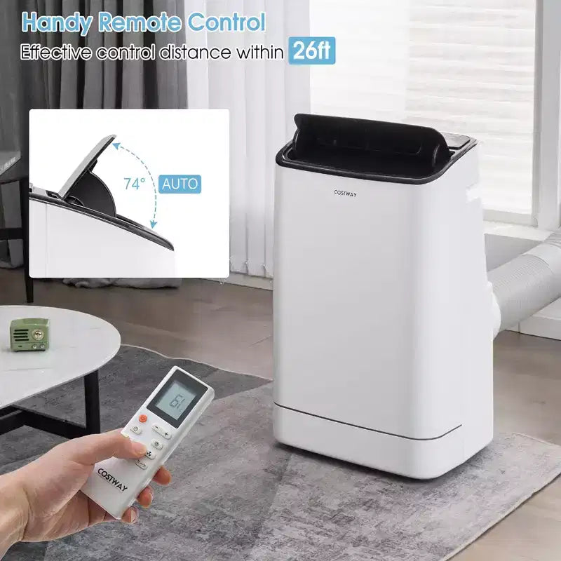 Costway 15000 BTU Portable Air Conditioner with Remote APP Control Cool Fan Heat Dehum