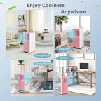 Aire Acondicionado Portátil Costway 7100 BTU (10000 BTU ASHARE) Unidad de CA 3 en 1 con Enfriamiento, Deshumidificación, Ventilador y Modo Noche