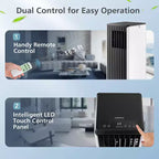 Aire Acondicionado Portátil Costway 7100 BTU (10000 BTU ASHARE) Unidad de CA 3 en 1 con Enfriamiento, Deshumidificación, Ventilador y Modo Noche