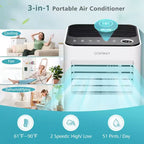 Costway 10000 BTU Portable Air Conditioner 3-in-1 Air Cooler with Fan Dehum Sleep Mode