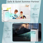 Costway 10000 BTU Portable Air Conditioner 3-in-1 Air Cooler with Fan Dehum Sleep Mode