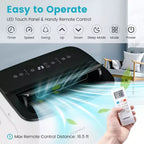 Costway 13,000 BTU Portable Air Conditioner with Cool, Fan, Heat & Dehumidifier