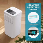 Costway 8000 BTU Portable Air Conditioner 3-in-1 AC Unit with Cool Fan Dehum Sleep Mode