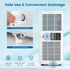 Costway 6000BTU (10000 BTU ASHRAE) Portable Air Conditioner with Dehumidifier & Fan Mode, up to 350 Sq.Ft