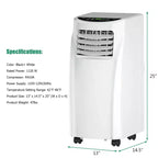 Costway 5500 BTU (8000BTU ASHRAE) Portable Air Conditioner & Dehumidifier Function Remote