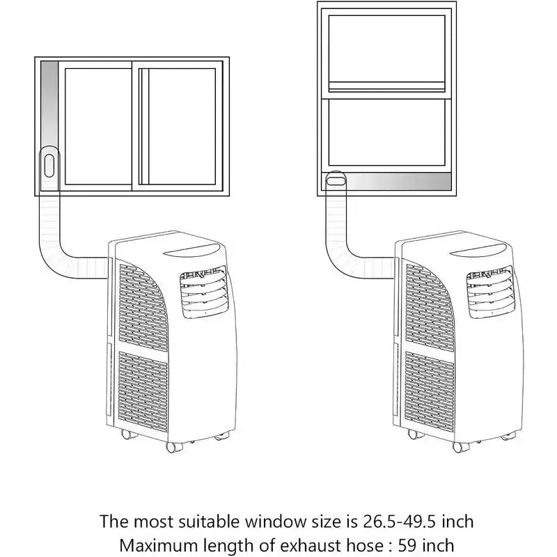 Costway 5500 BTU (8000BTU ASHRAE) Portable Air Conditioner & Dehumidifier Function Remote