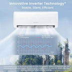 Costway 12,000 BTU Mini Split Air Conditioner AC Unit with Heat Pump & Remote Control