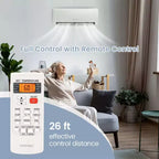Costway Aire Acondicionado Mini Split de 18,000 BTU con Bomba de Calor y Control Remoto