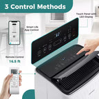 Costway 9200 BTU(14000 BTU ASHRAE) Portable Air Conditioner with Heat Smart WiFi Enabled Home AC Unit