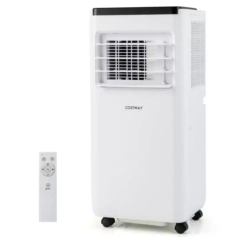 Aire Acondicionado Portátil Costway de 8000 BTU, enfría hasta 23.2 m² con Ventilador y Deshumidificador de 5000 BTU (8000BTU ASHRAE)