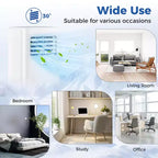 Acondicionador de aire portátil Costway de 8000 BTU, unidad de CA 3 en 1 con ventilador y deshumidificador, modo reposo, 5100 BTU (8000 BTU ASHRAE)