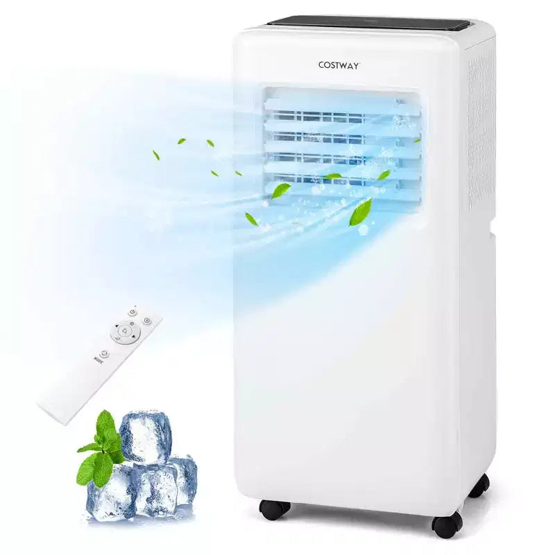 Costway 8000 BTU Portable Air Conditioner 3 in 1 Air Cooler with Fan & Dehumidifier 5000 BTU(8000BTU ASHRAE)