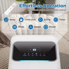Costway 8000 BTU Portable Air Conditioner 3 in 1 Air Cooler with Fan & Dehumidifier 5000 BTU(8000BTU ASHRAE)