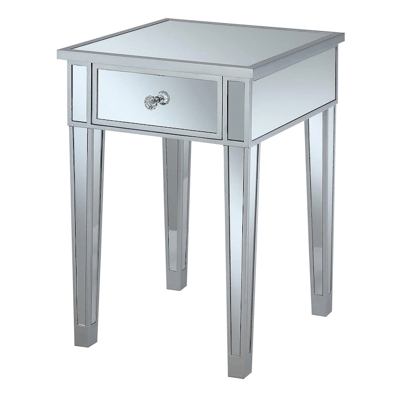 Mesa auxiliar con espejo Gold Coast de 1 cajón