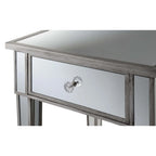 Mesa auxiliar con espejo Gold Coast de 1 cajón