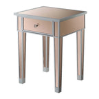 Mesa auxiliar con espejo Gold Coast de 1 cajón